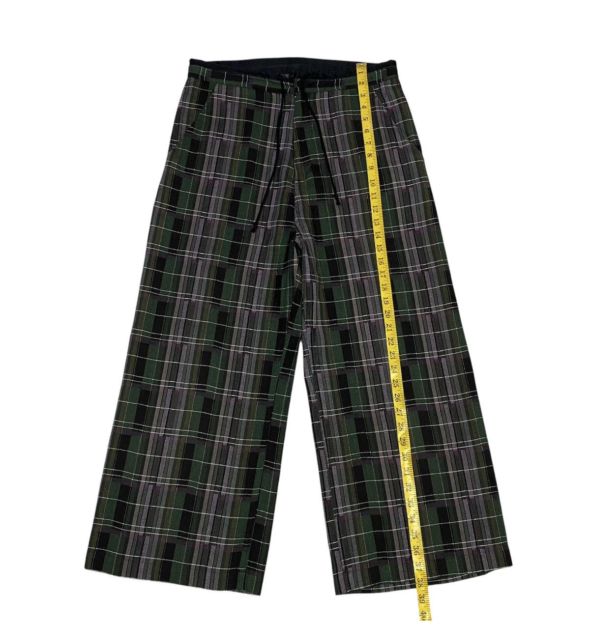 Y's Y’s Yohji Yamamoto Tartan Check Wide-Leg Trousers Size US 31 - 14 Thumbnail