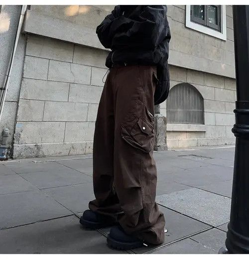 Vintage Higuchi x Kaoda Stylish Brown Cargo Pants Size US 33 - 6 Thumbnail