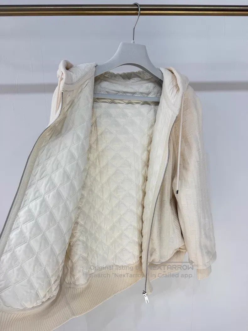 Hermes Hermes Cream white H logo full logo wool double-sided coat Size XXS / US 00 / IT 34 - 3 Thumbnail