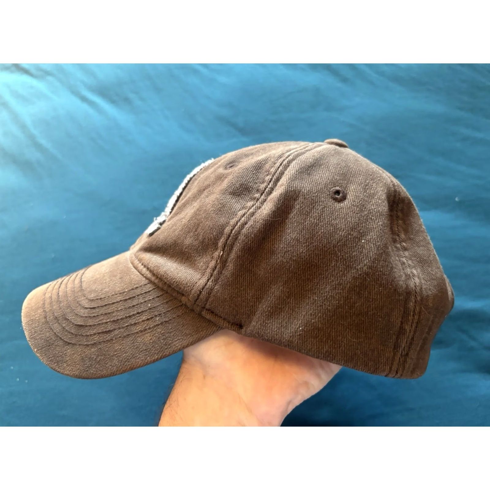 Aeropostale VINTAGE Aeropostale Hat Baseball Cap Large XL Brown Fitted Aero A 87 Y2K 2000s Mens Size ONE SIZE - 3 Thumbnail