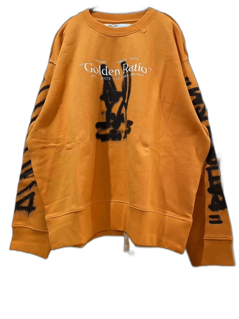 Off White Orange Graffiti Sweatshirt M-L-yf