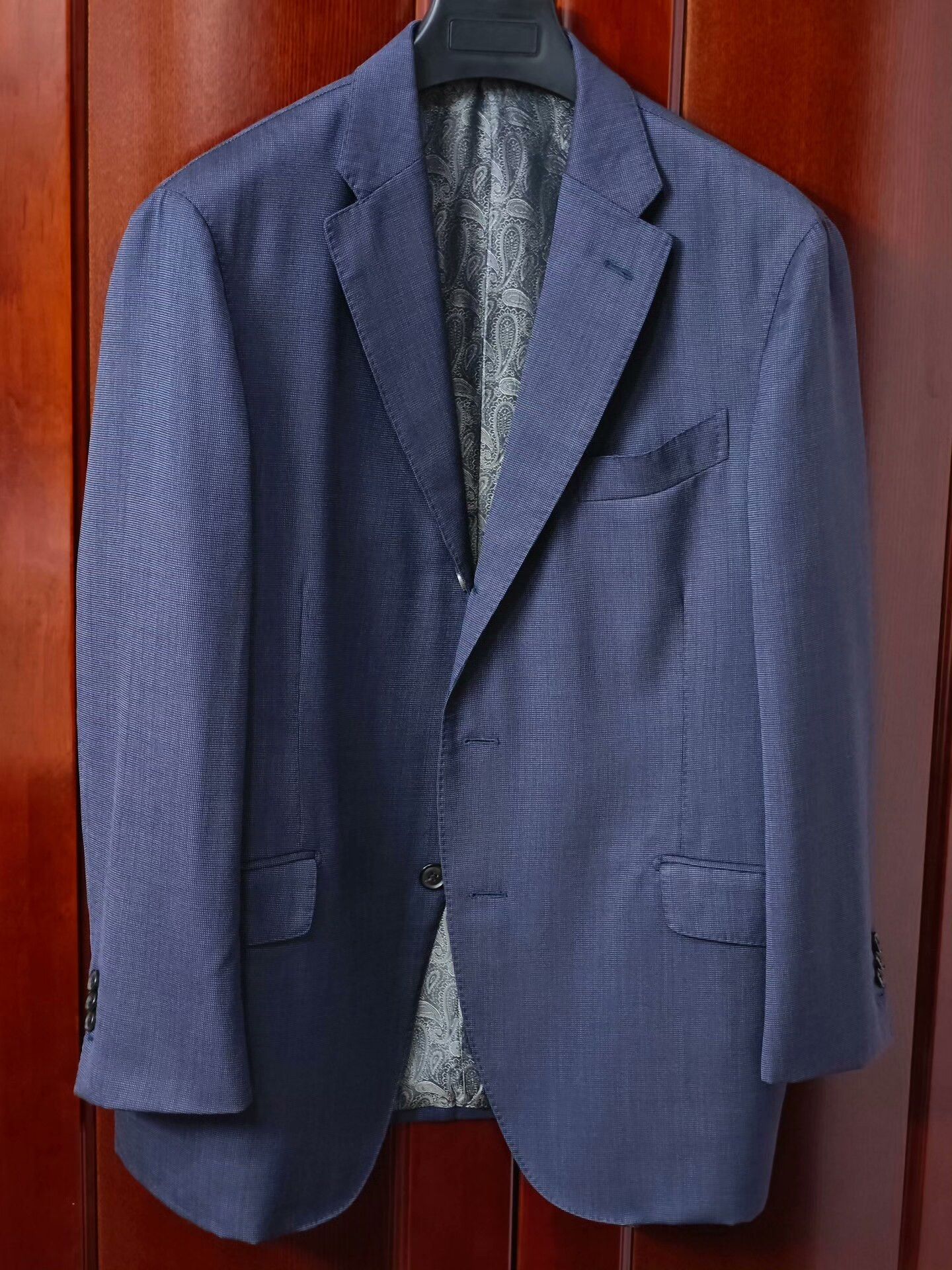 Japanese Brand Custom Wool-Linen Suit by Dormeuil Size US L / EU 52-54 / 3 - 1 Thumbnail