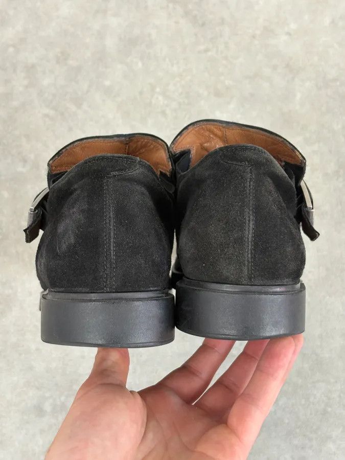 Vintage Cesare Paciotti Black Suede Loafer Boots Size US 7.5 / IT 37.5 - 6 Thumbnail
