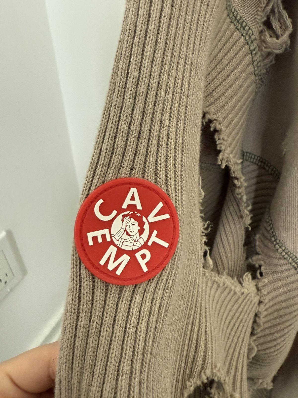 Cav Empt CAV EMPT PLAGUE WIDE RIB CUT ZIP SWEATER Size US M / EU 48-50 / 2 - 3 Thumbnail
