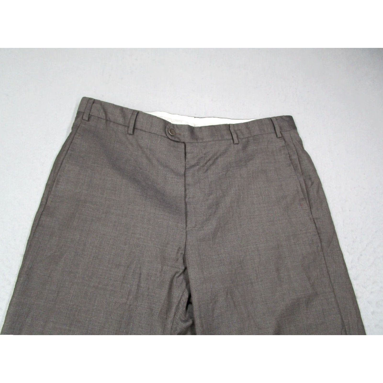 Zanella Zanella Dress Pants Mens 36x30 Brown Wool Vitale Barberis Made in Italy Regular Fit Mens Size US 36 / EU 52 - 2 Thumbnail