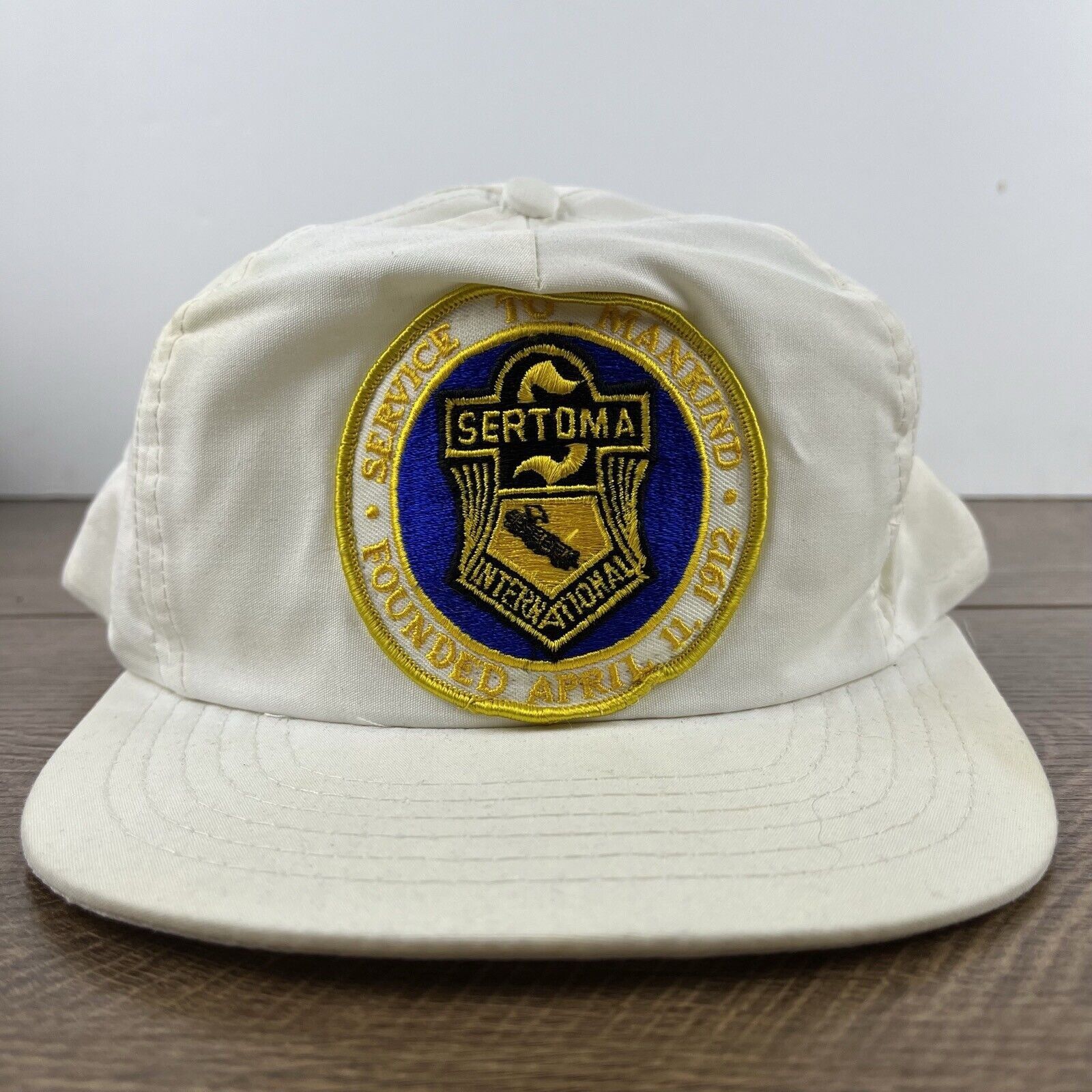 Other Sertoma International Snapback Hat White Hat Adjustable Whit Size ONE SIZE - 2 Thumbnail