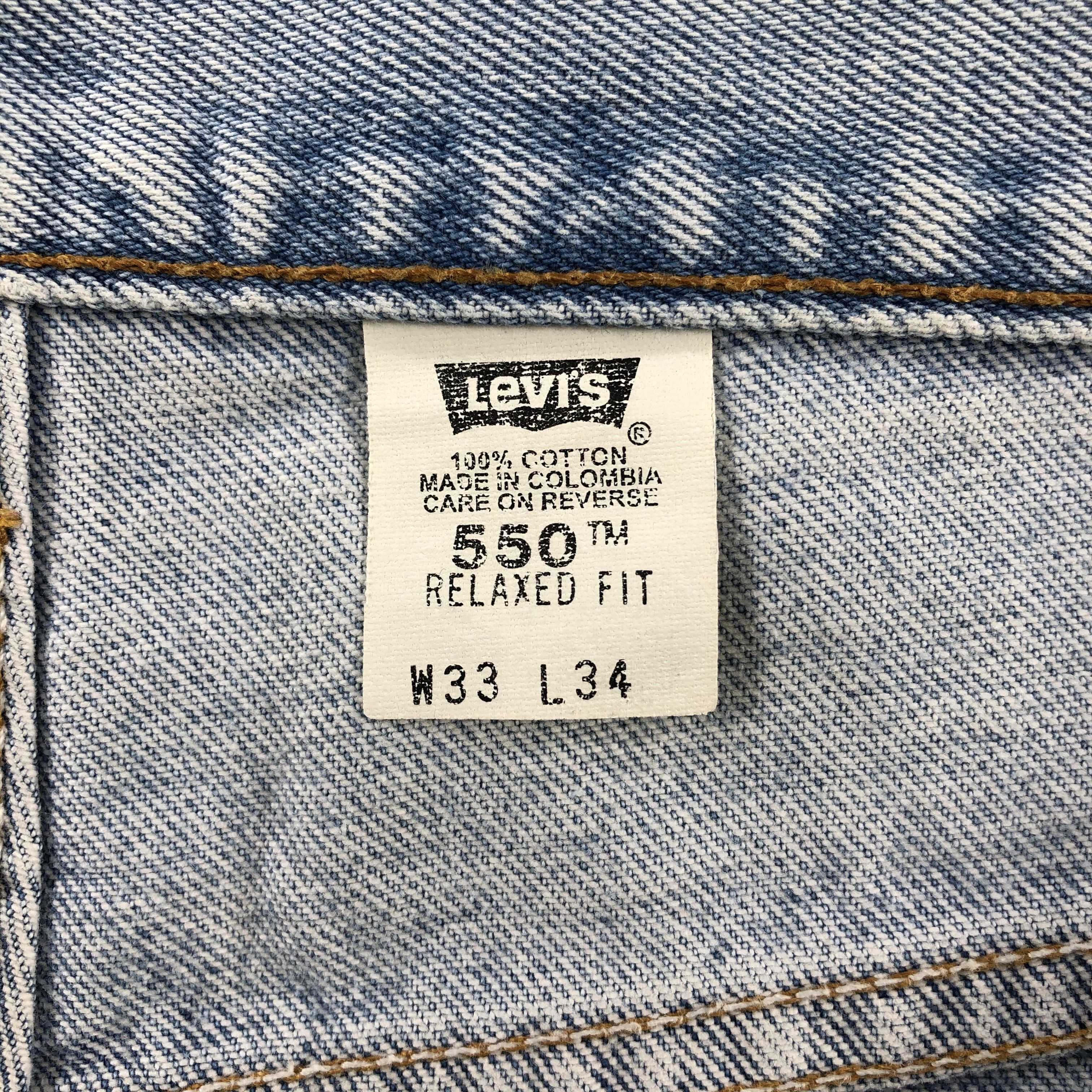 Levi's × Vintage Vintage 90s Light Wash Levis 550 Jeans-JM1948 Size US 35 - 9 Thumbnail