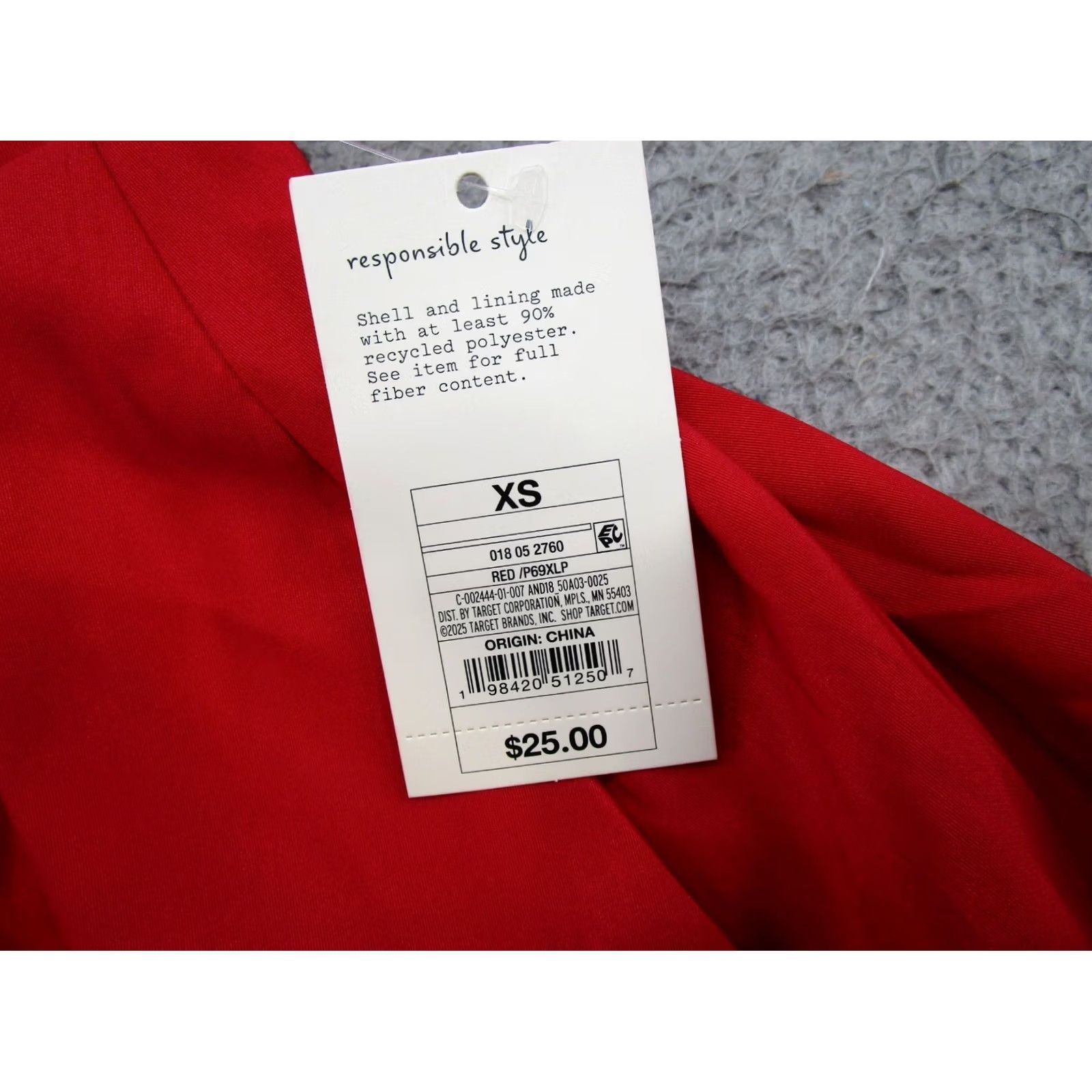 Vintage A New Day Skirt Women XS Red Pleated Elastic Waist Short Preppy NEW Size 26" / US 2 / IT 38 - 2 Thumbnail