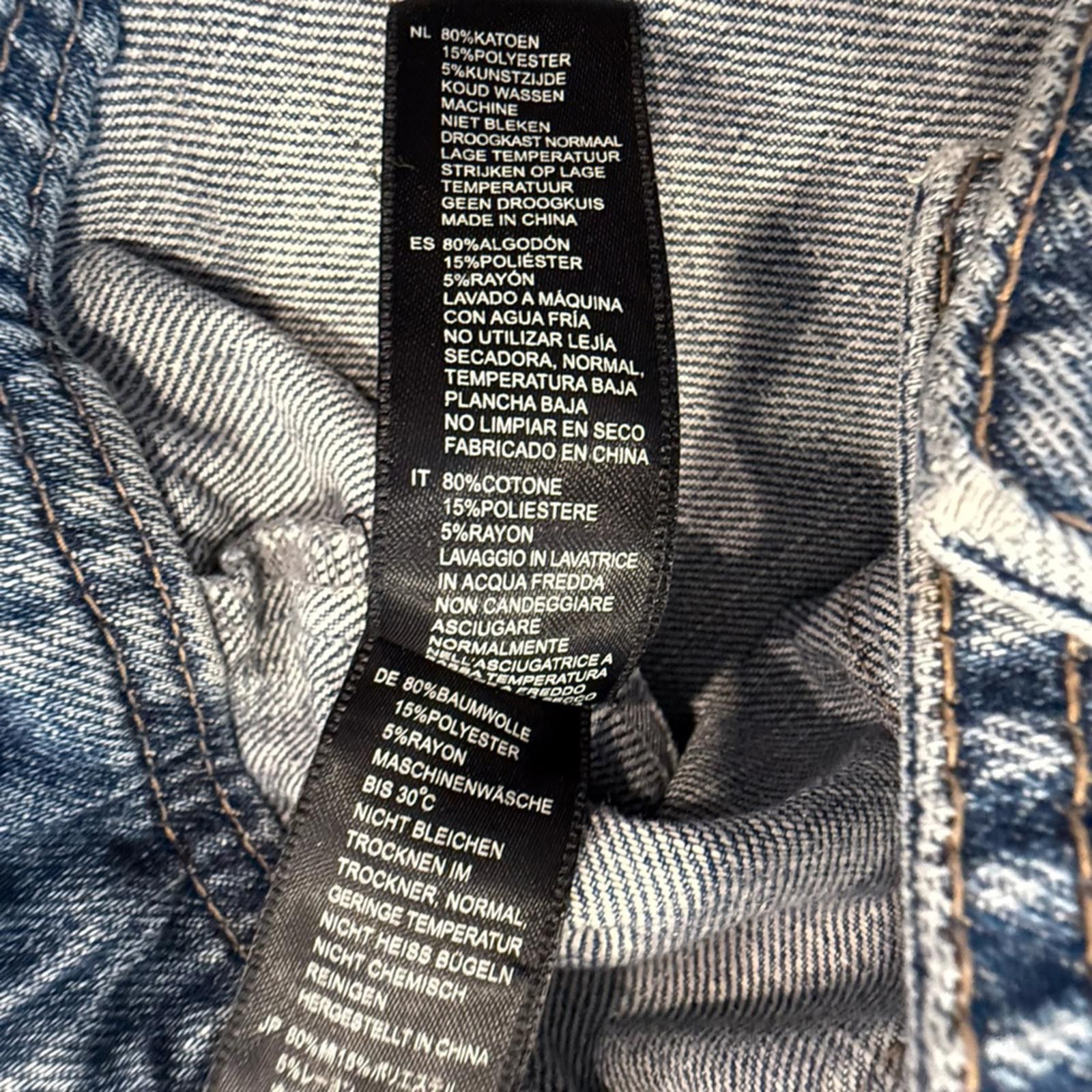 Other life in progress metal spiked grungy denim jeans jacket SZ M Size M / US 6-8 / IT 42-44 - 7 Thumbnail
