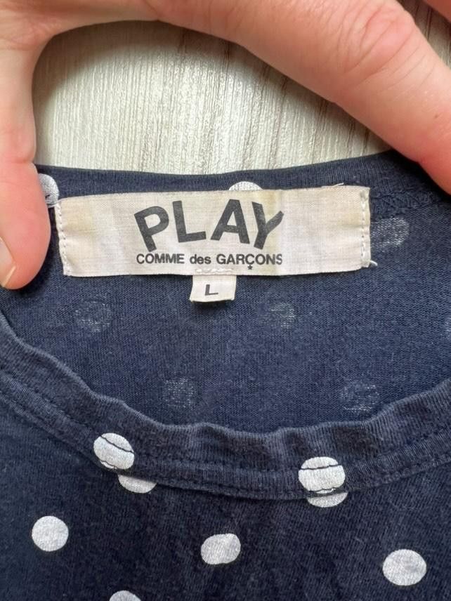 Comme des Garcons Comme Des Garcons PLAY Basic Love Polkadot Longsleeve Tee Size L / US 10 / IT 46 - 4 Thumbnail