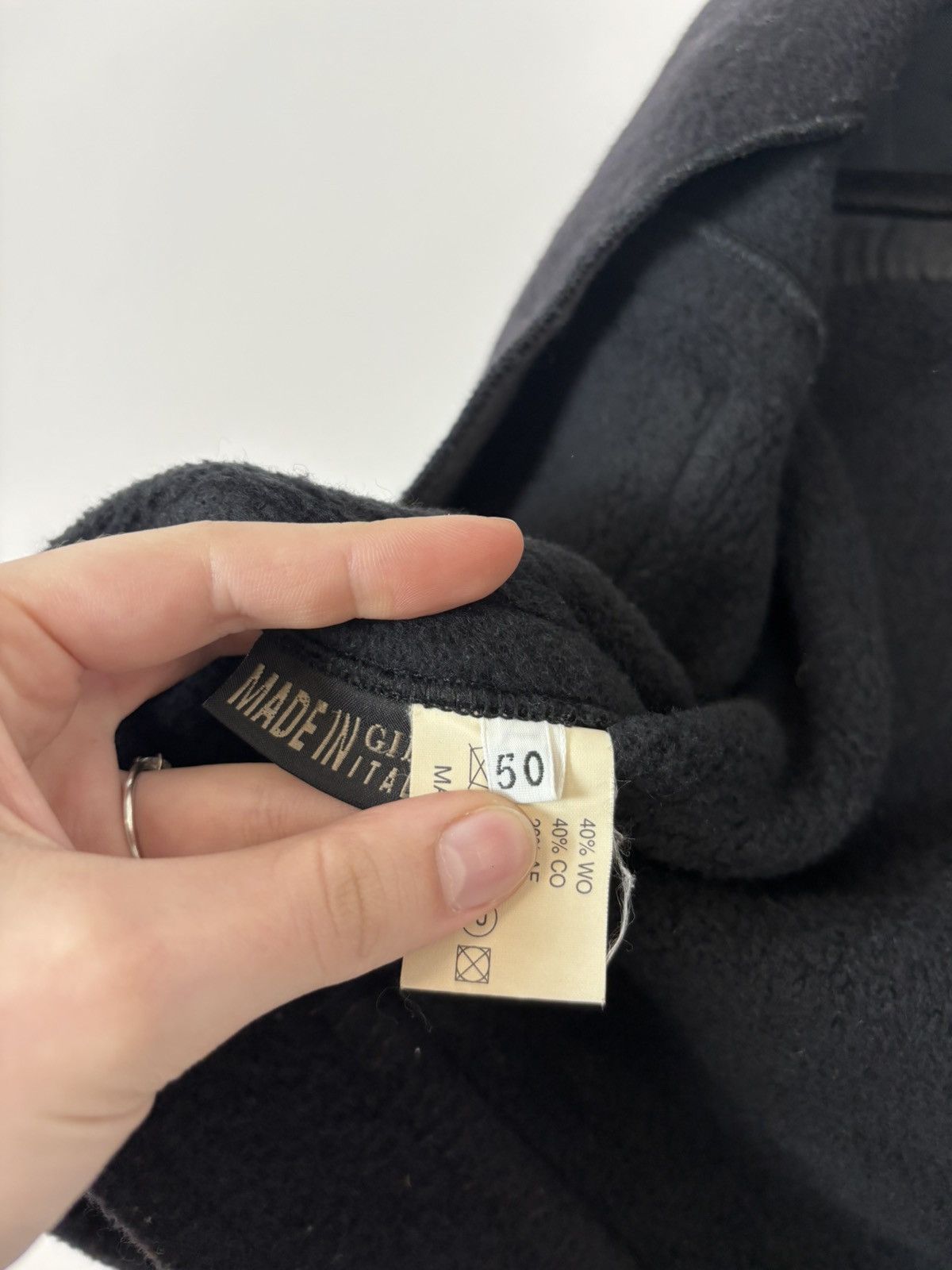 Dsquared2 Vintage Dsquared2 Unisex Black Short Wool Bomber Jacket Size US M / EU 48-50 / 2 - 14 Thumbnail