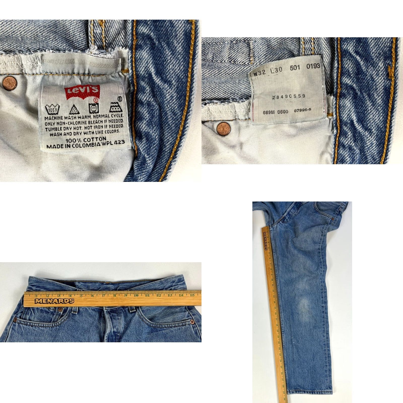 Levi's VINTAGE Levi's 501 XX Jeans Shirt Jeans Men's Classic Straight Blue 32x30 Regular Renewed Modern 90s style Mens Size US 32 / EU 48 - 8 Thumbnail