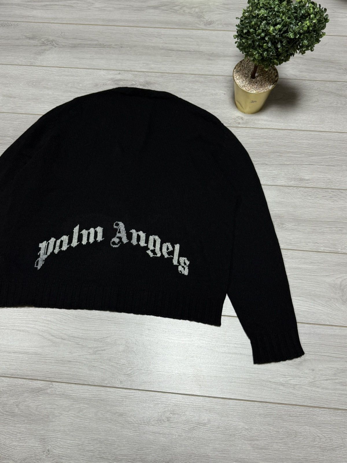 Palm Angels Palm Angels vintage spell out sweater big logo Size US XL / EU 56 / 4 - 3 Thumbnail