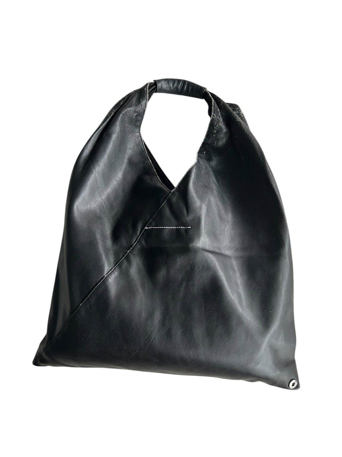 Maison Margiela MM6 - Maison Margiela Leather Distressed Tote Bag Size ONE SIZE - 9 Thumbnail