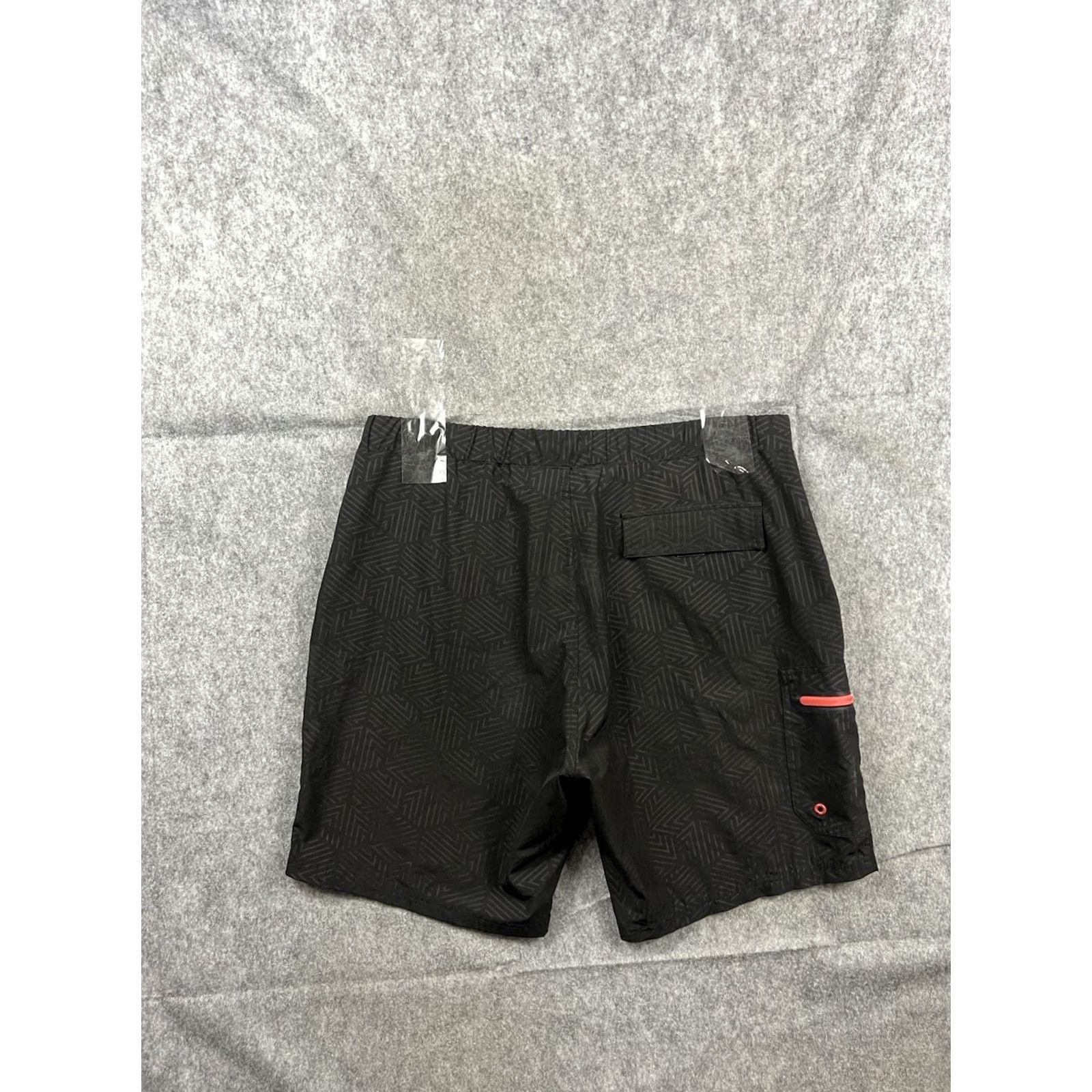 ZeroXposur ZeroXposur Men’s Plunge Swim Trunks Black Red UPF 50+ Size L Polyester Blended Fabric Trunks Mens Bottom Size US 33 - 2 Thumbnail