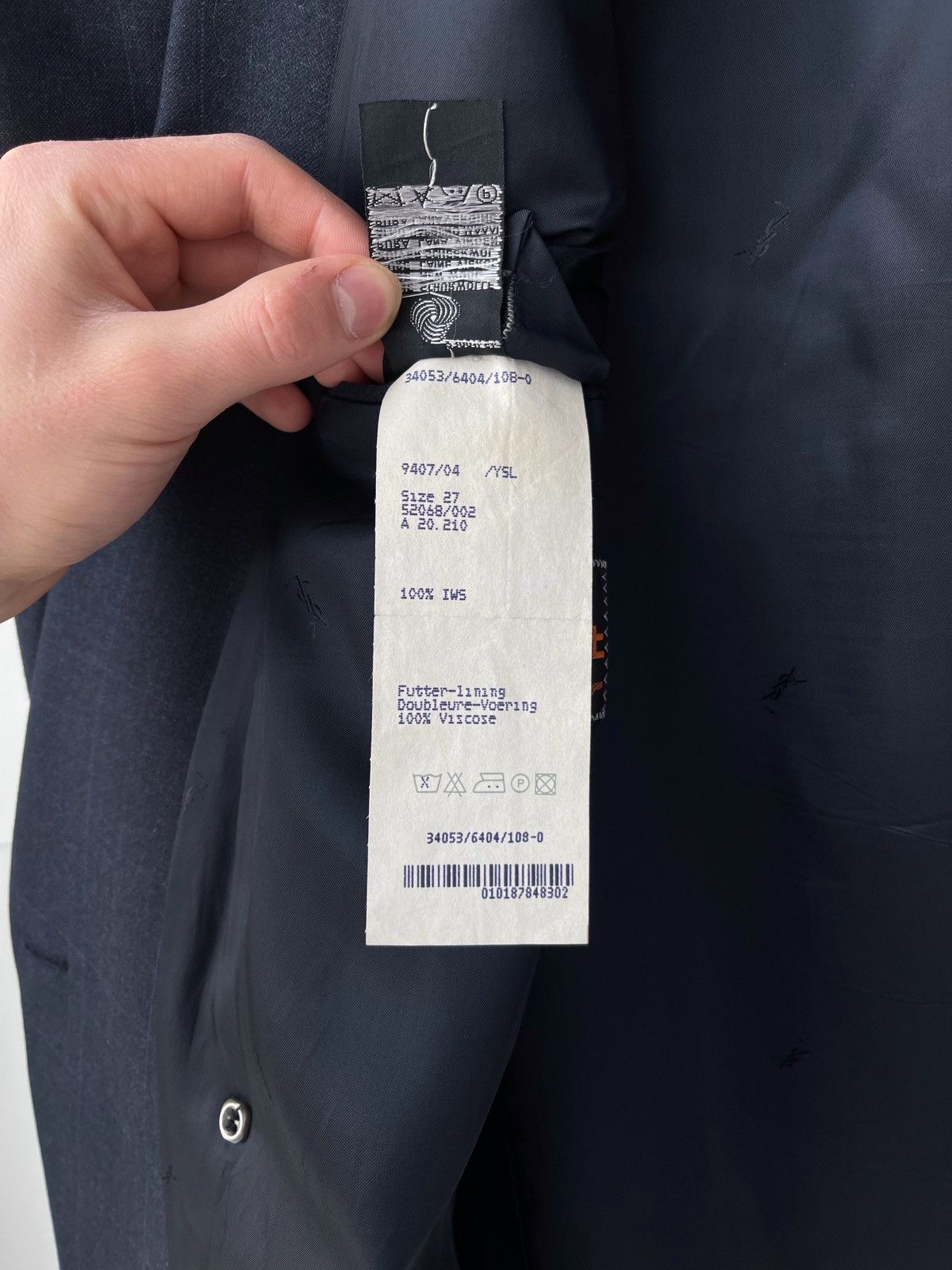 Yves Saint Laurent Vintage Yves Saint Laurent Double Breasted Blazer Size 52R - 8 Thumbnail