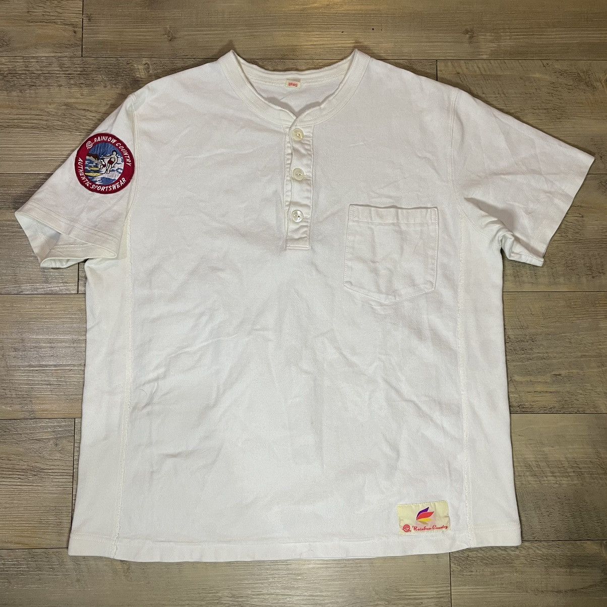 Japanese Brand × Rainbow Country × Vintage Rainbow country pocket half button t shirt Size US S / EU 44-46 / 1 - 2 Thumbnail