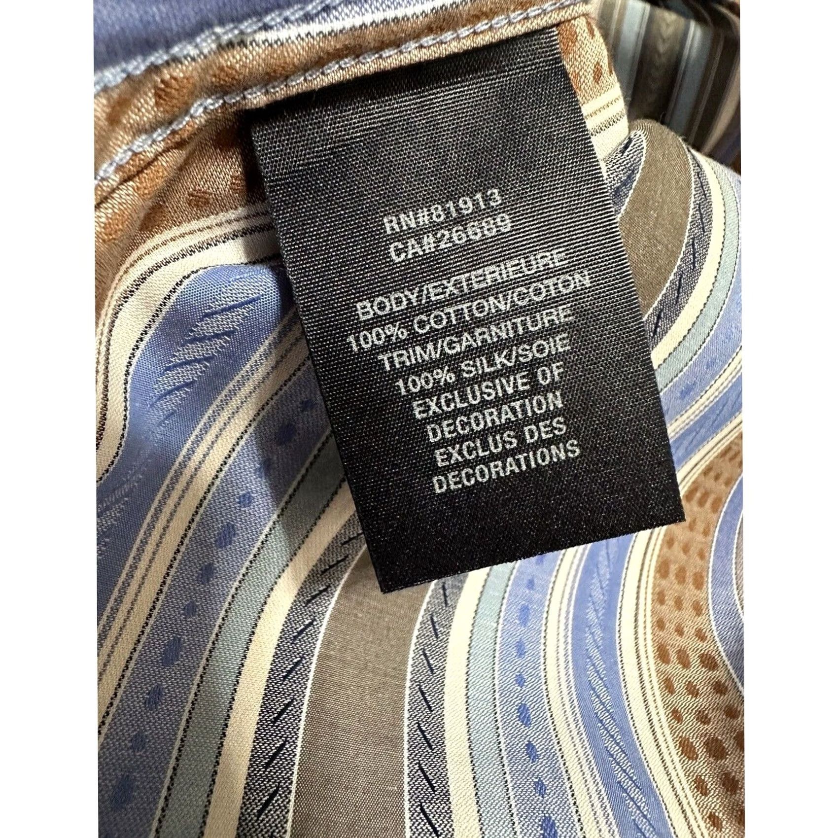 Robert Graham Robert Graham Blue White Striped Flip Cuff Mens Button Front Sz L Size US L / EU 52-54 / 3 - 6 Thumbnail