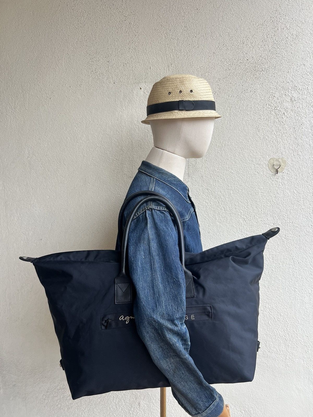 agnes b. Vintage Agnes B. Voyage Big Tote Bag Size ONE SIZE - 4 Thumbnail
