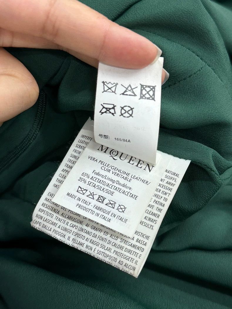 Alexander McQueen Alexander Mcqueen Green cowhide sleeveless dress Size S / US 4 / IT 40 - 6 Thumbnail