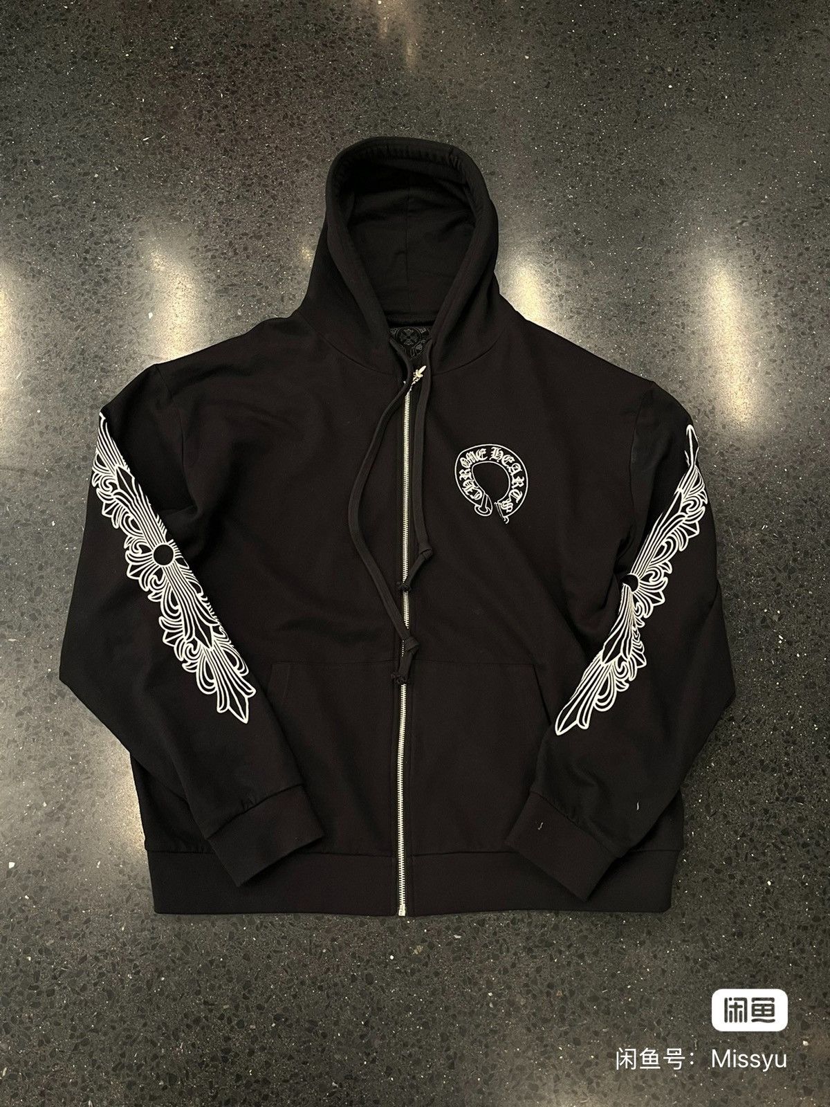 Chrome Hearts chrome hearts black zip-up hoodie with graphic. Size US XXL / EU 58 / 5 - 1 Thumbnail