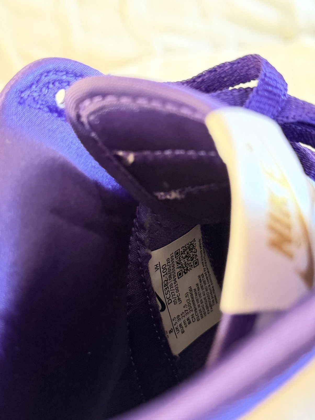 Nike Nike Dunk High SP Varsity Purple Women’s Size 8, Youth 6.5Y Size US 8 / IT 38 - 6 Thumbnail