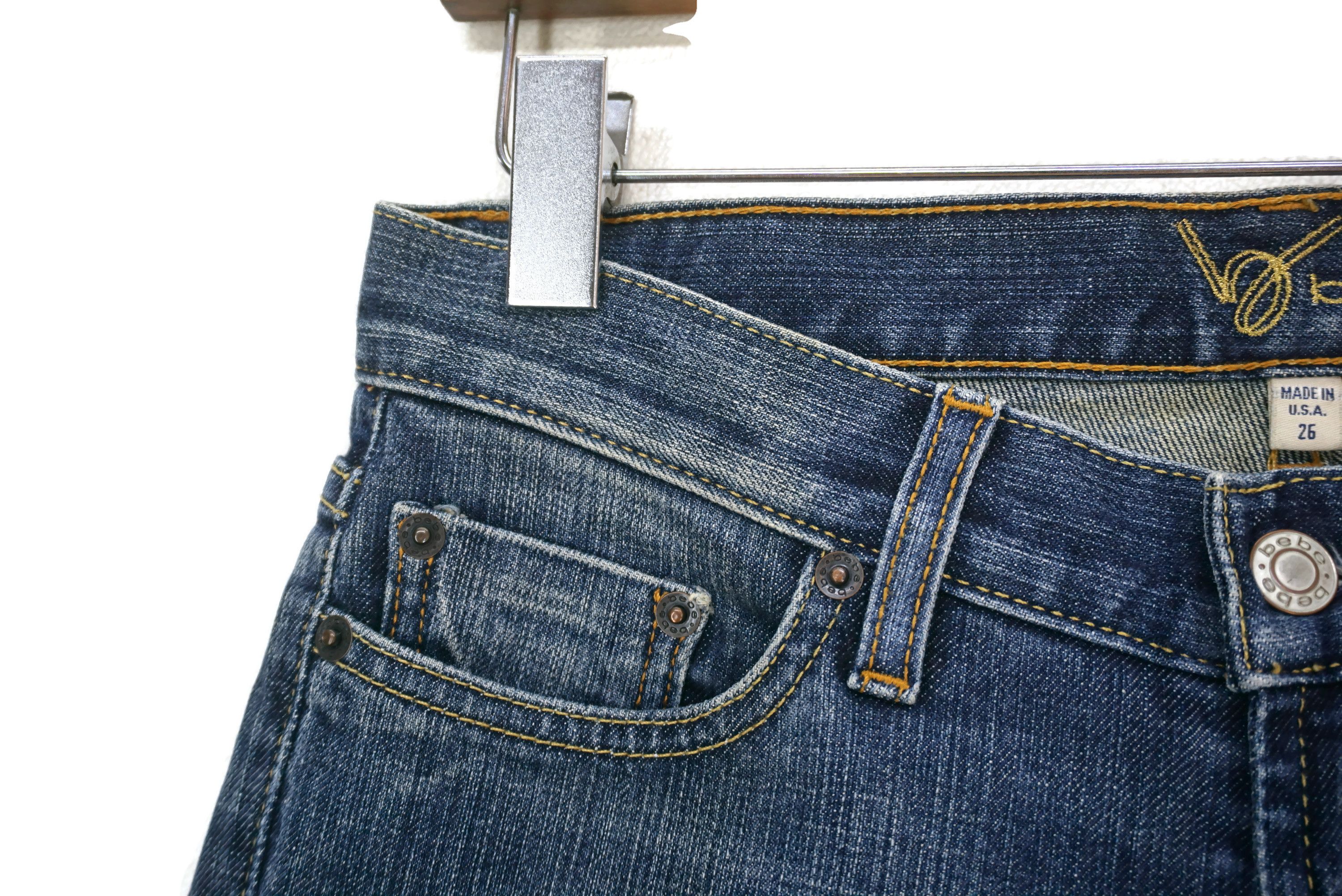 Bebe Vintage Bebe Jeans Made in USA Bootcut Low Rise Denim Size 26" / US 2 / IT 38 - 3 Thumbnail