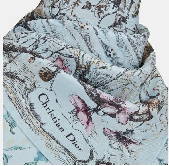Dior o1w1db11024 Size: OS / 90 Square Scarf in Multicolor Size ONE SIZE - 4 Thumbnail
