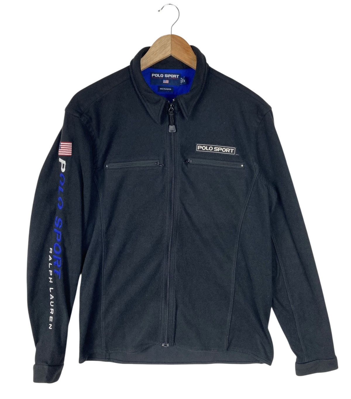 Polo Ralph Lauren Vintage Polo Sport Ralph Lauren Usa Fleece Sweater Size US M / EU 48-50 / 2 - 2 Thumbnail