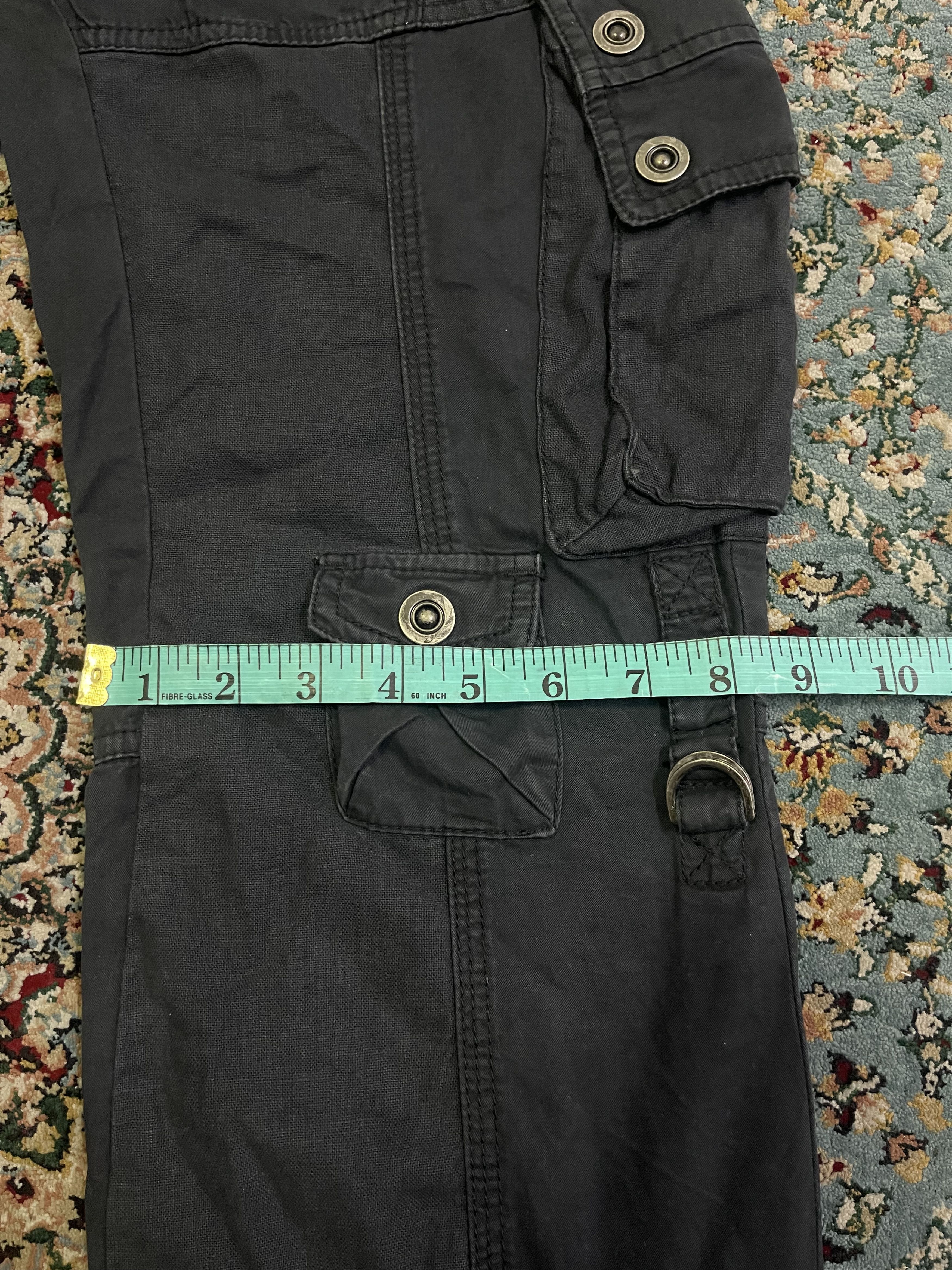 Tornado Mart Tornado Mart Black Multipocket Tactical Combat Slim Straight Size US 30 / EU 46 - 12 Thumbnail