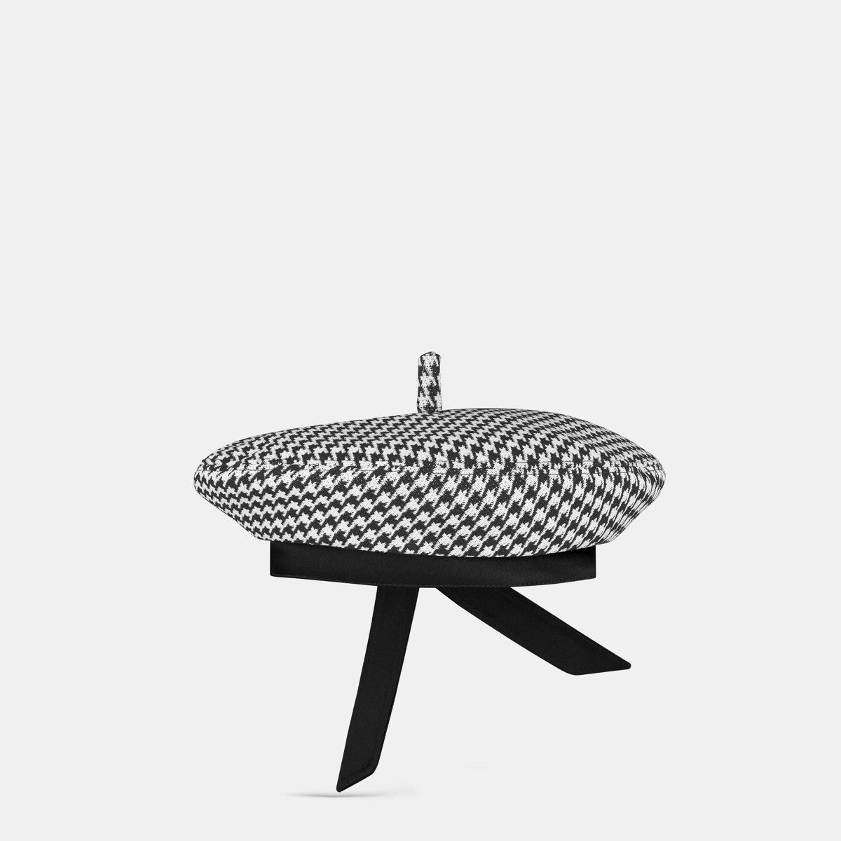 Dior o1bcso1str0226 Size:OS/Arty Houndstooth Beret in Black Size ONE SIZE - 2 Thumbnail