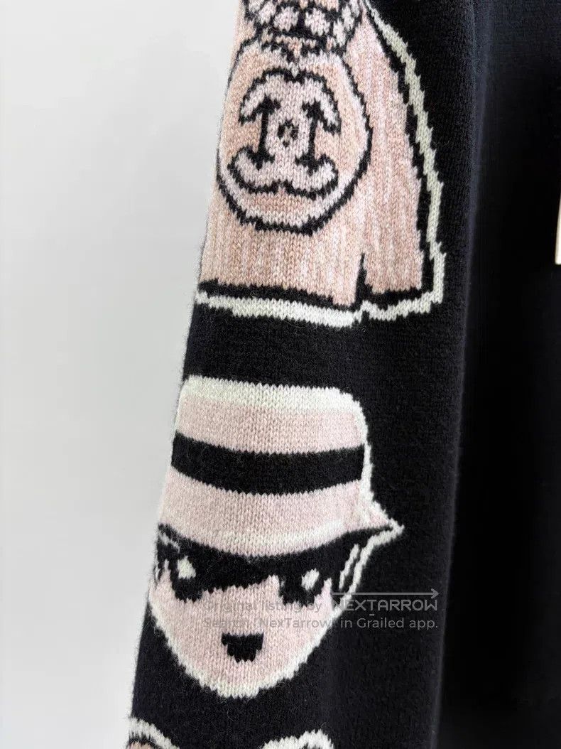 Chanel Chanel Cartoon graffiti pullover sweater Size M / US 6-8 / IT 42-44 - 3 Thumbnail