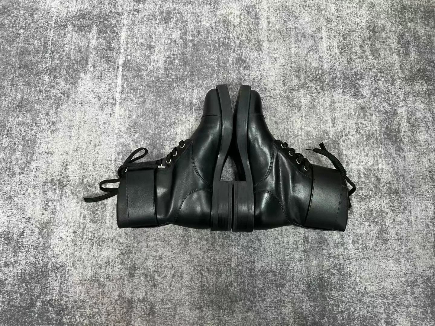 Louis Vuitton LV Black Metal Logo Martin Boots Women's 36 Size US 5.5 / IT 35.5 - 4 Thumbnail