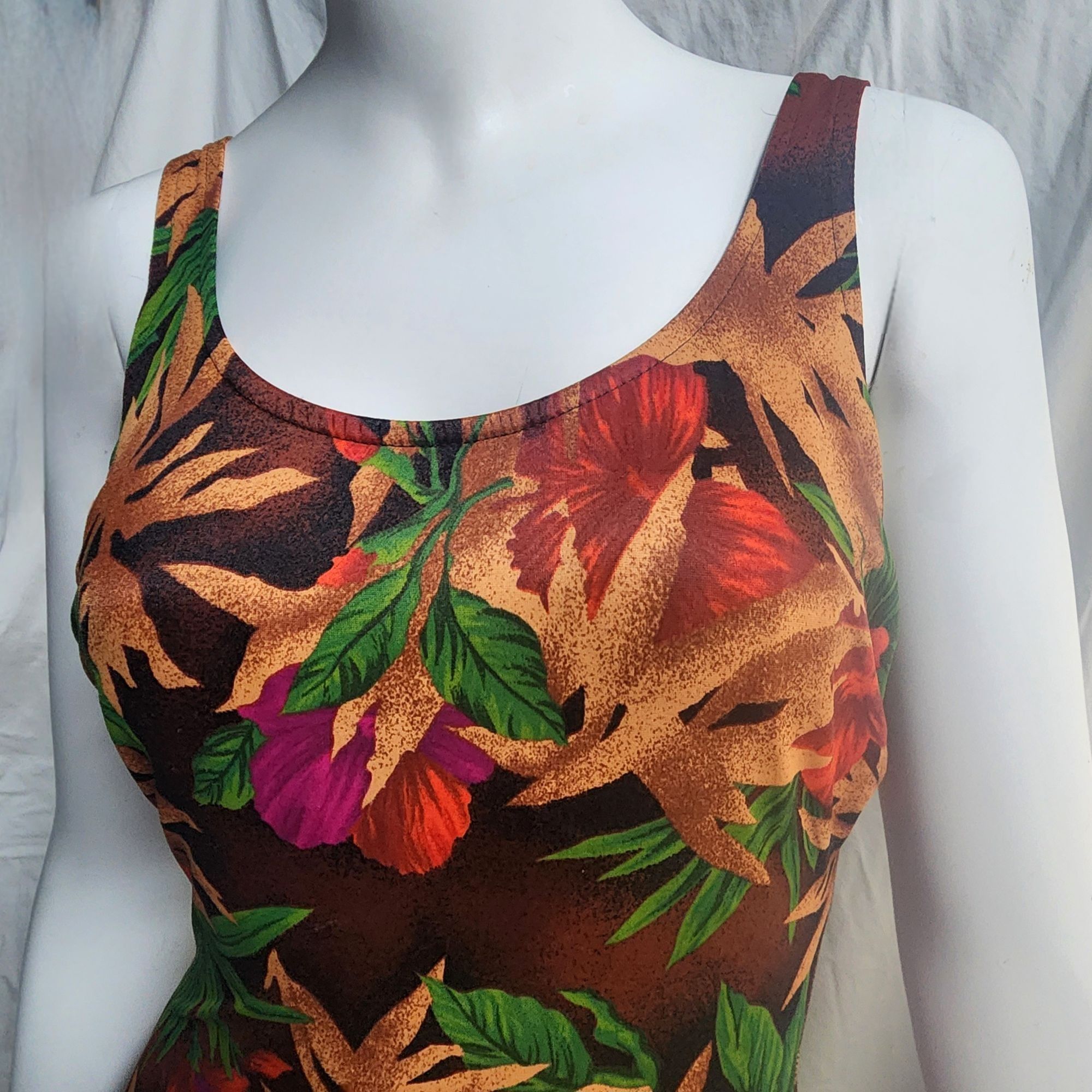Jantzen Vintage Jantzen Swimsuit One Piece Tropical Skirt Retro Pinu Size XS / US 0-2 / IT 36-38 - 11 Thumbnail
