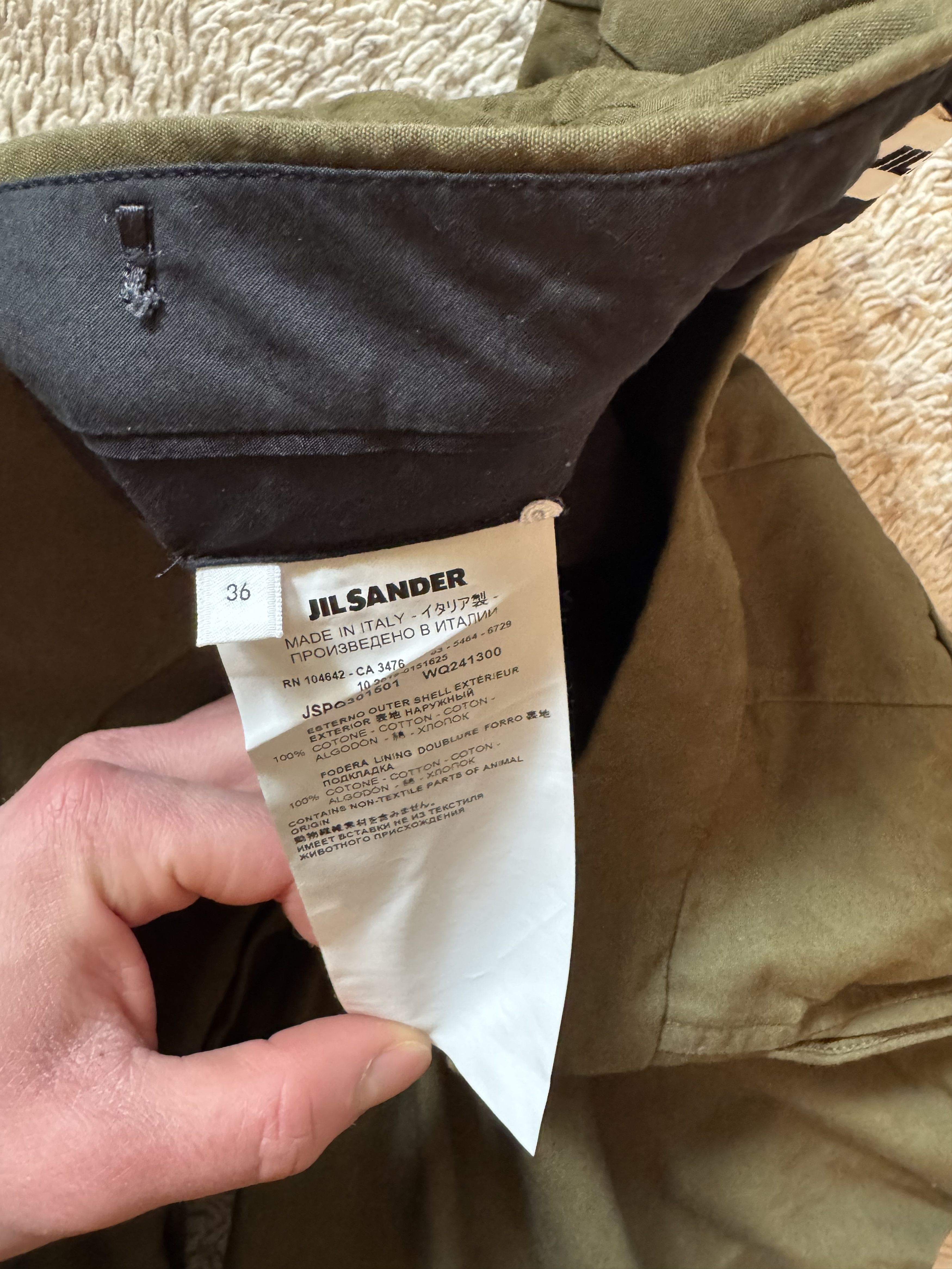 Jil Sander Jil Sander Vintage 2000s Olive Pants Size 36 Size 25" / US 0 / IT 36 - 6 Thumbnail