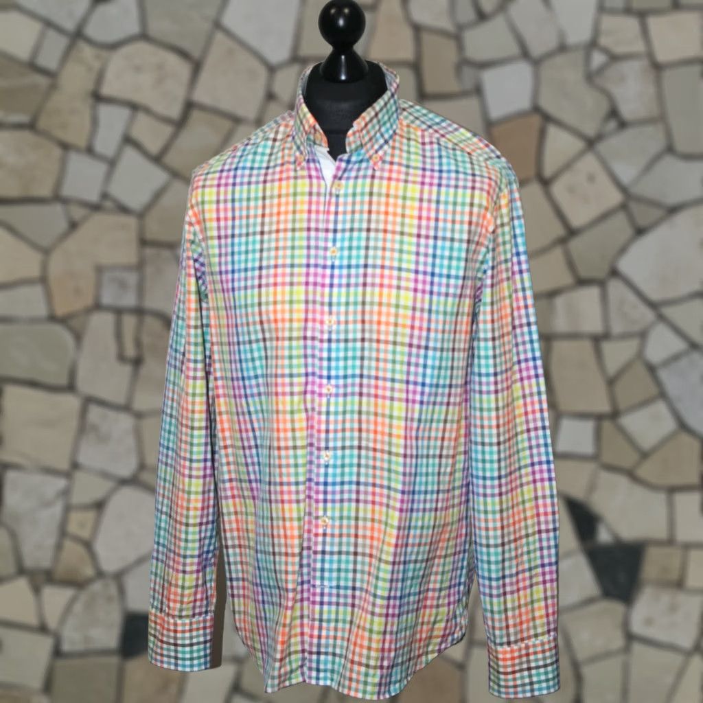 Vintage Stenströms Dress Shirt Men 16 1/2 42 Multicoloured 100% cotton Fitted Body Twofold Super cotton XS- XL Size US XL / EU 56 / 4 - 1 Thumbnail