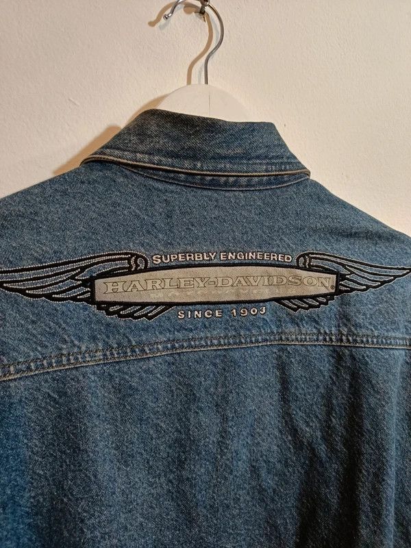 Harley Davidson y2k harley davidson denim jacket Size US M / EU 48-50 / 2 - 9 Thumbnail