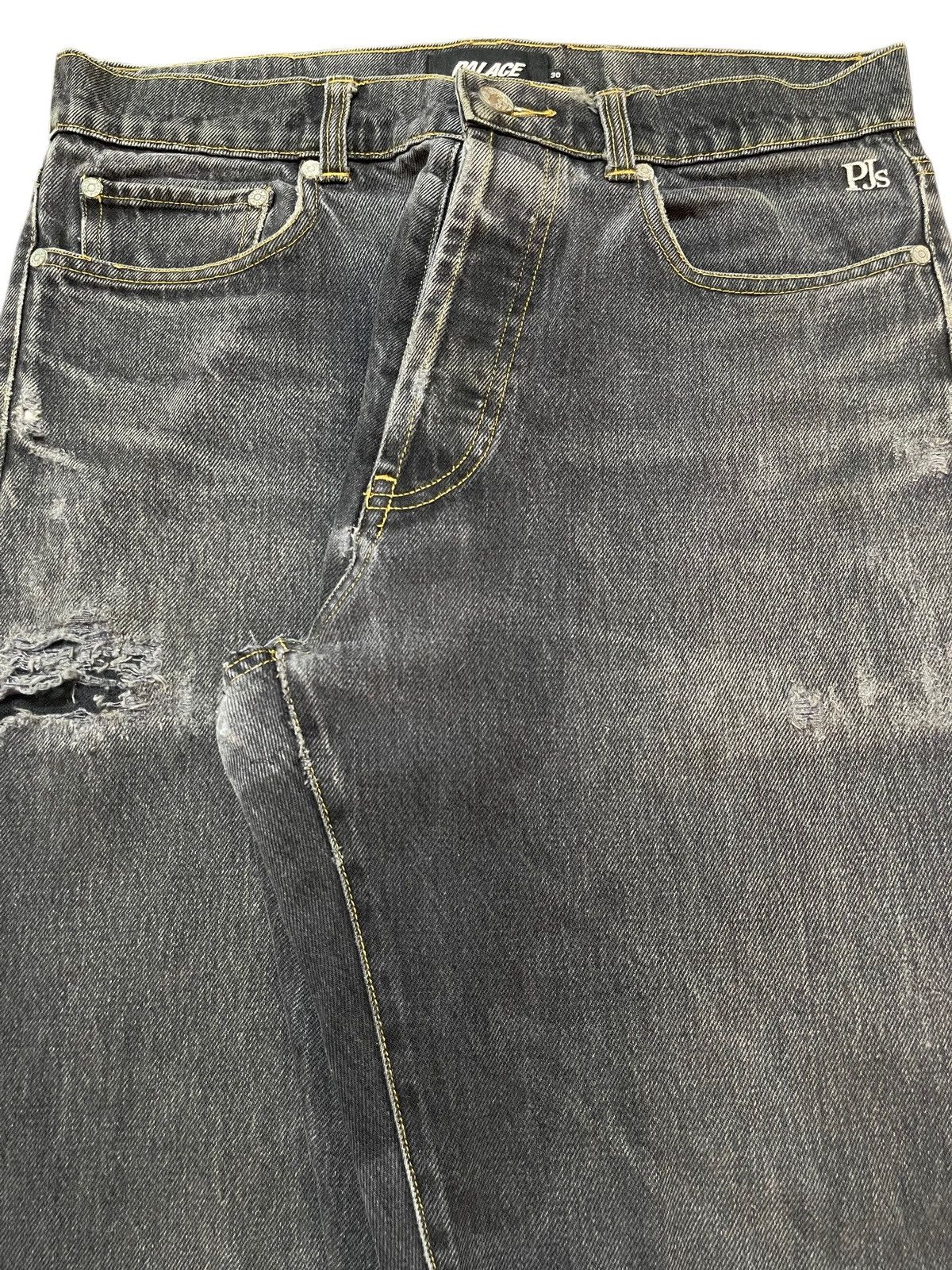 Palace Vintage Usa Palace Jeans Faded Wash Distress Baggy Jeans Size US 31 - 4 Thumbnail