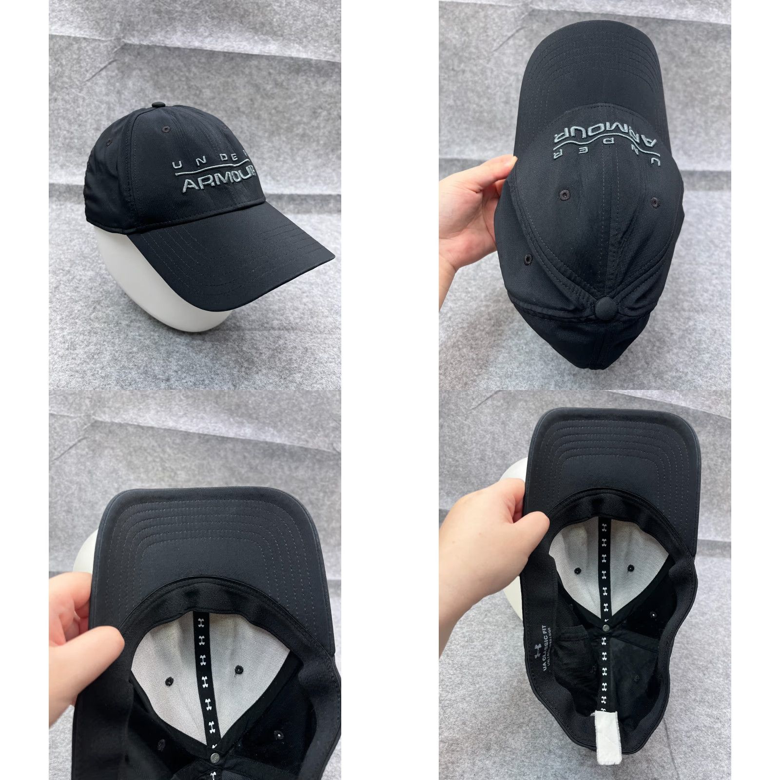 Under Armour Under Armour Hat Cap Fitted Adult XL Black 100% Polyester Classic Fit Hat/Cap Mens Adult XL Black 100% Polyester Baseball Cap Under Armour Size ONE SIZE - 8 Thumbnail