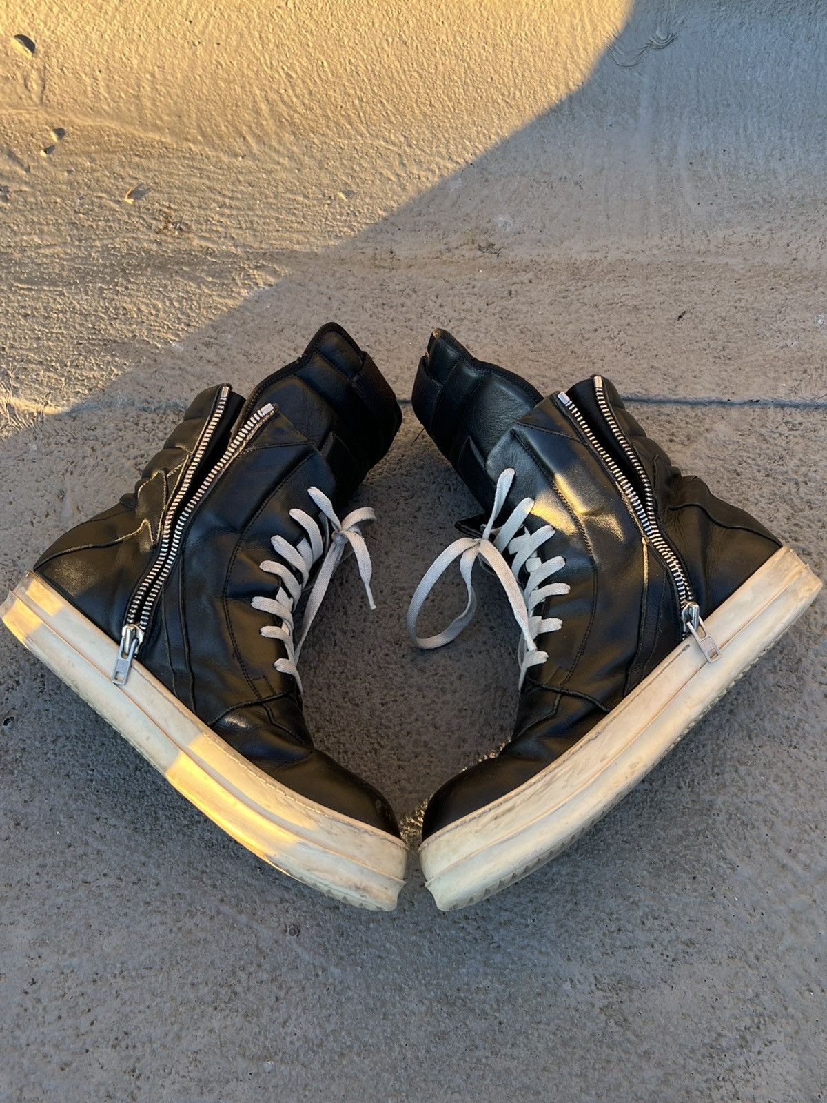 Rick Owens Rick Owens Geobasket Sneaker Black Size 13/46 Size US 13 / EU 46 - 2 Thumbnail