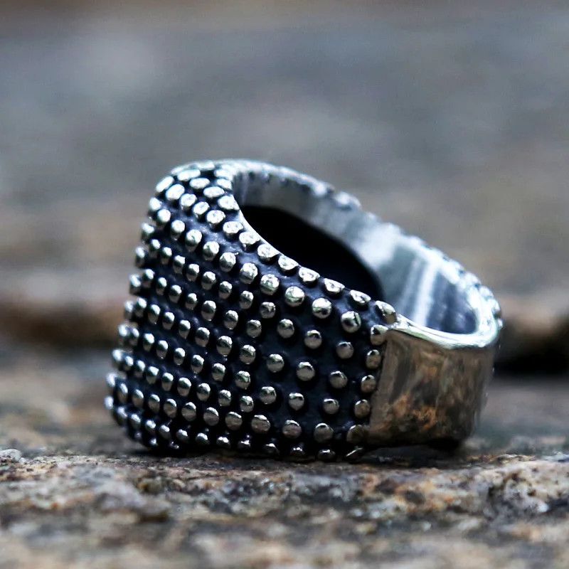 Jewelry Unique Bumps Square Rings Size ONE SIZE - 4 Thumbnail