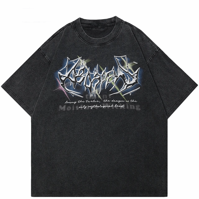 Vintage Retro Streetwear T-shirt Hipster Letter Size US XXL / EU 58 / 5 - 1 Thumbnail