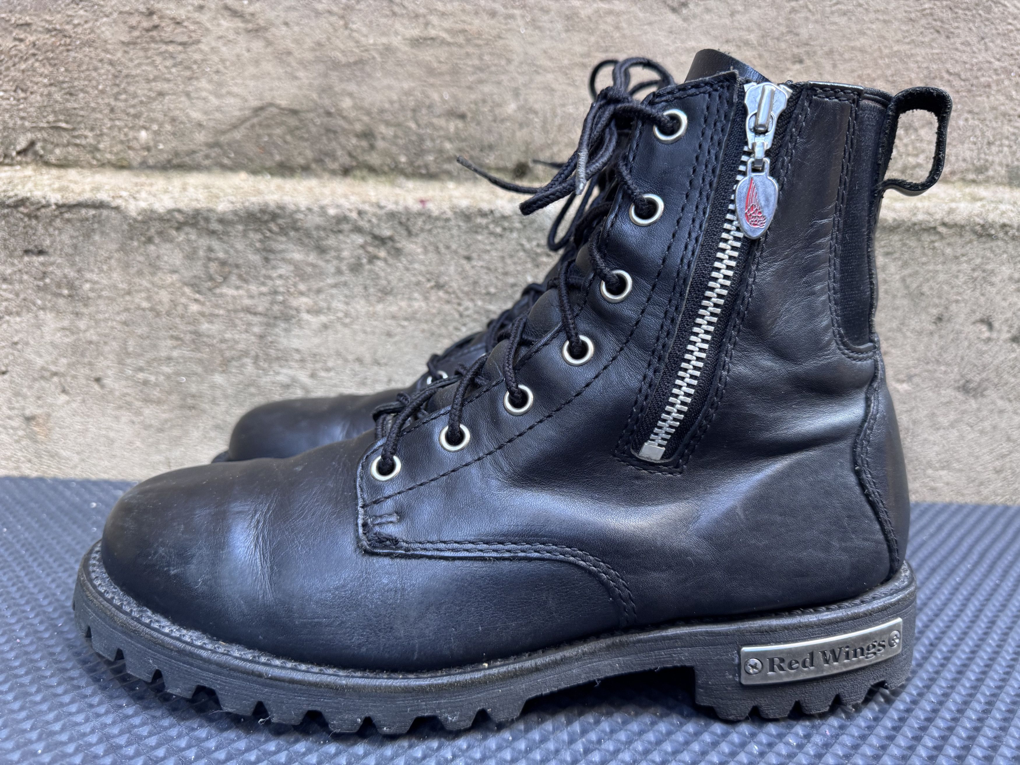 Red Wing Vintage Red Wing Boots Moto Combat Grunge Womens Size US 9.5 / IT 39.5 - 5 Thumbnail