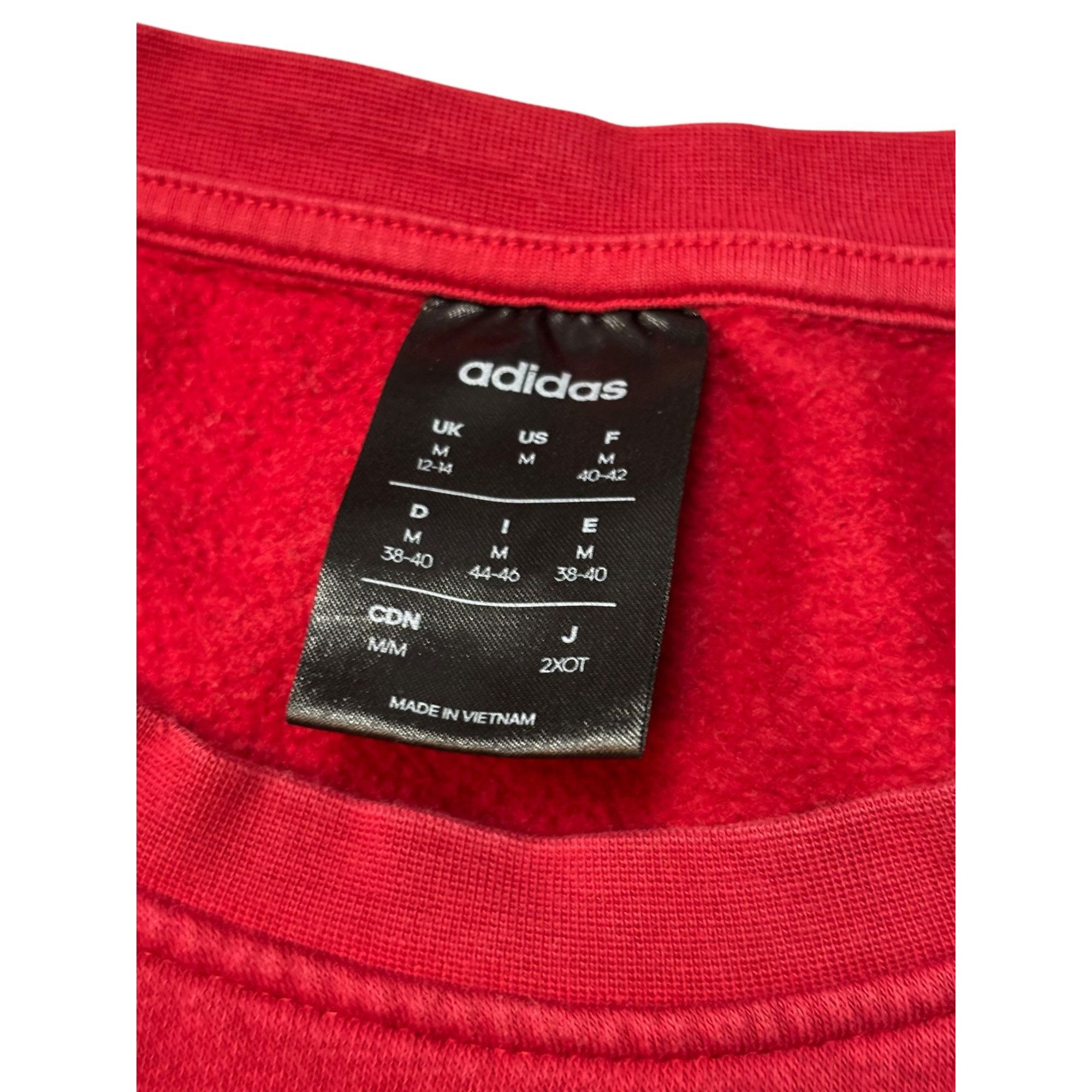 Adidas Adidas Womens Red Sweatshirt Size M Size M / US 6-8 / IT 42-44 - 2 Thumbnail