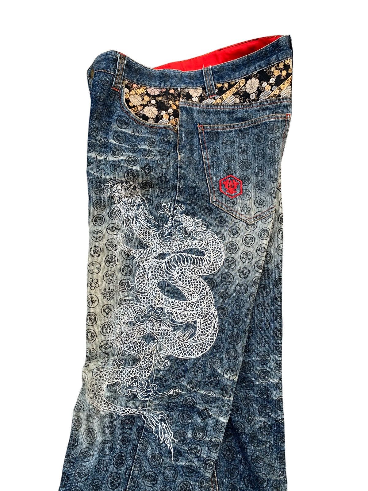 Kapital THE JAPANESE TRADITION EMBRIODERED KOI DRAGON LIKE KARAKURI Size US 34 / EU 50 - 7 Thumbnail