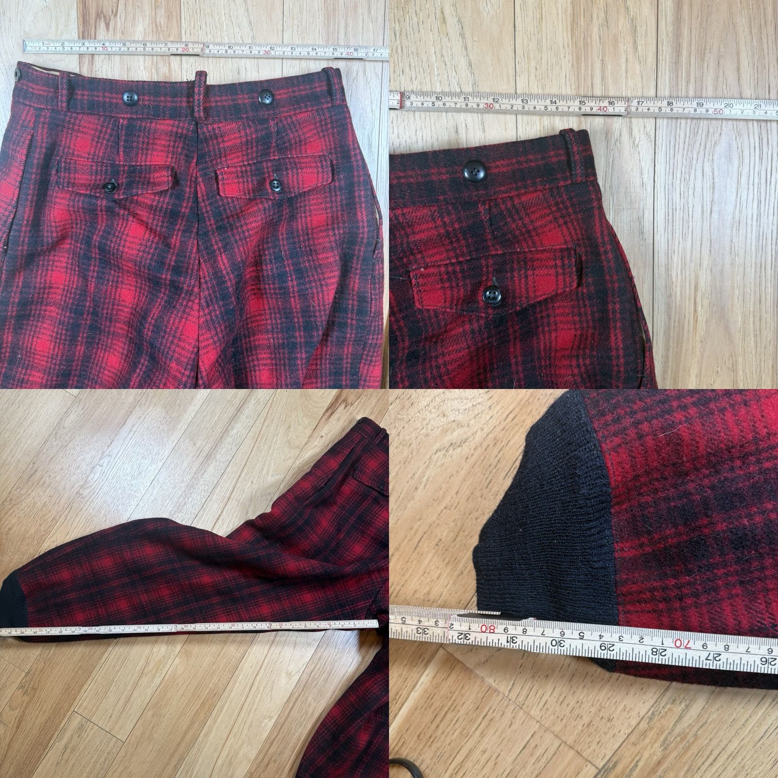 Vintage Okay, I've revised the title to: Vintage Woolrich Buffalo Hunting Pants Mens 30x32 Red Plaid Wool Insulated Size US 30 / EU 46 - 8 Thumbnail