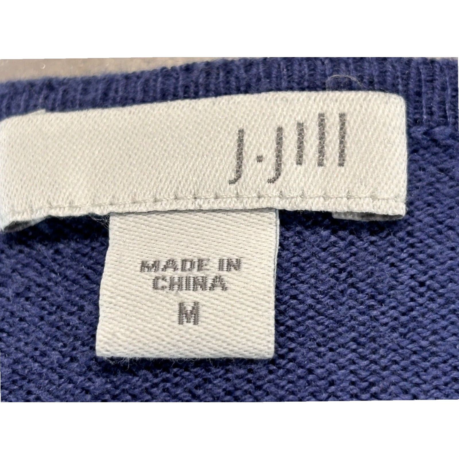 J. Jill J. Jill Women's Pullover Sweater Blue Medium Long Sleeve Cotton Blend Size M / US 6-8 / IT 42-44 - 6 Thumbnail