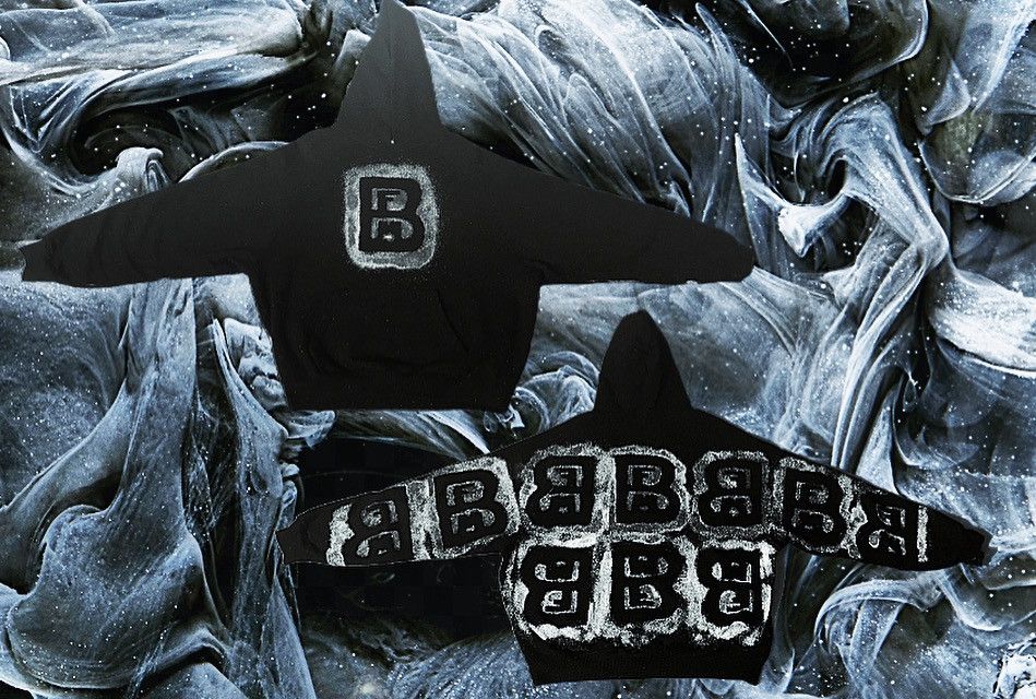 Designer × Vintage “Blackout” Reflective BUILTFROMMUDD Hoodie Size US M / EU 48-50 / 2 - 1 Thumbnail