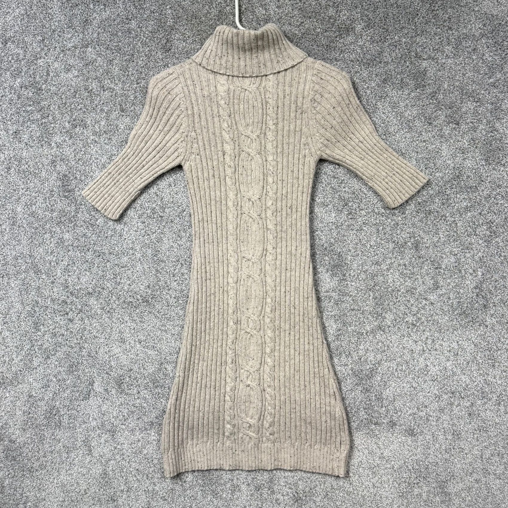 Old Navy VINTAGE Old Navy Sweater Dress M Beige Knit Turtleneck Knitwear Casual Bohemian Retro Ski Crew Neck Pullover Knee Length Womens Size M / US 6-8 / IT 42-44 - 7 Thumbnail