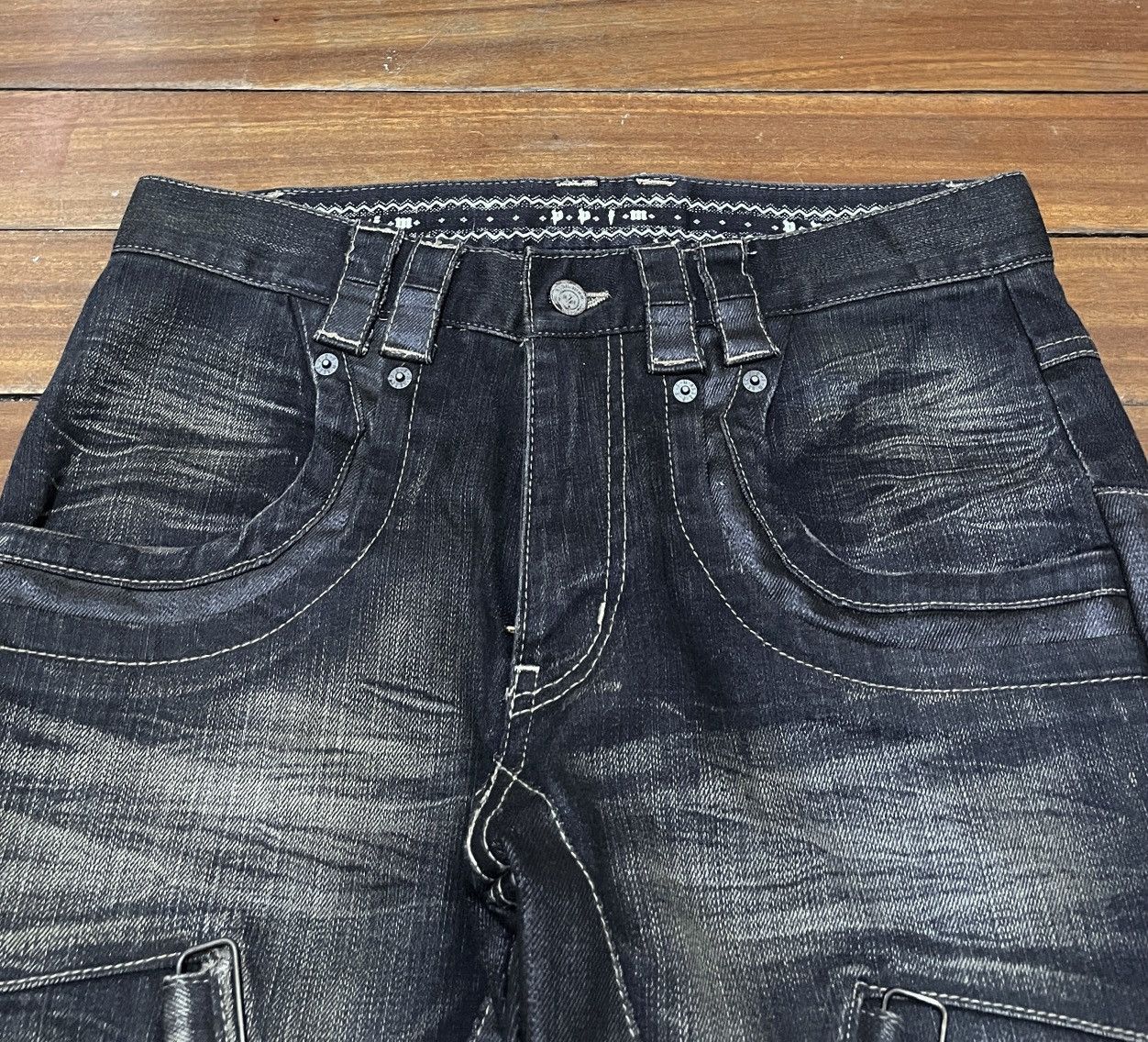 14th Addiction Very Rare Vintage Japanese Brand PPFM Tactical Jeans 1990s Size US 30 / EU 46 - 3 Thumbnail